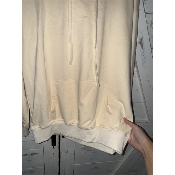 Aelfric Eden Ivory Cream Oversized Hoodie Sweatshirt Unisex S NWOT Embroidered - Picture 5 of 9